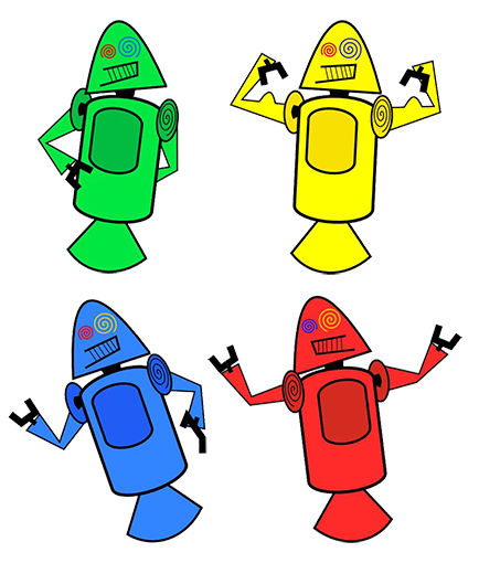 Imagem de uma das primeiras versões do mascote do Android